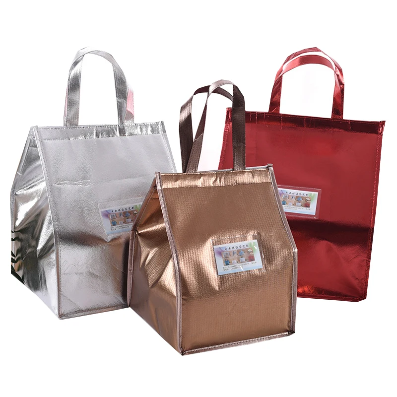 Laminated Insulated Cake Carriers Thermal Lunch Takeaway Cooler Bag