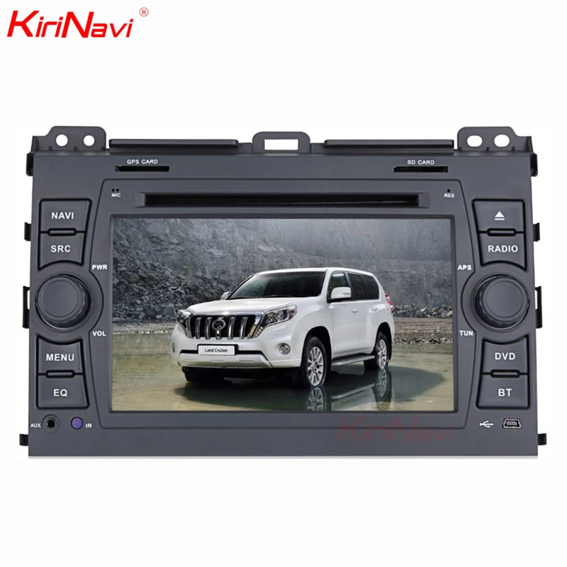 

KiriNavi android 9.0 7'' audio steering wheel control multimedia for Toyota Prado 2002 - 2009 with 2 din car dvd player wifi 4g