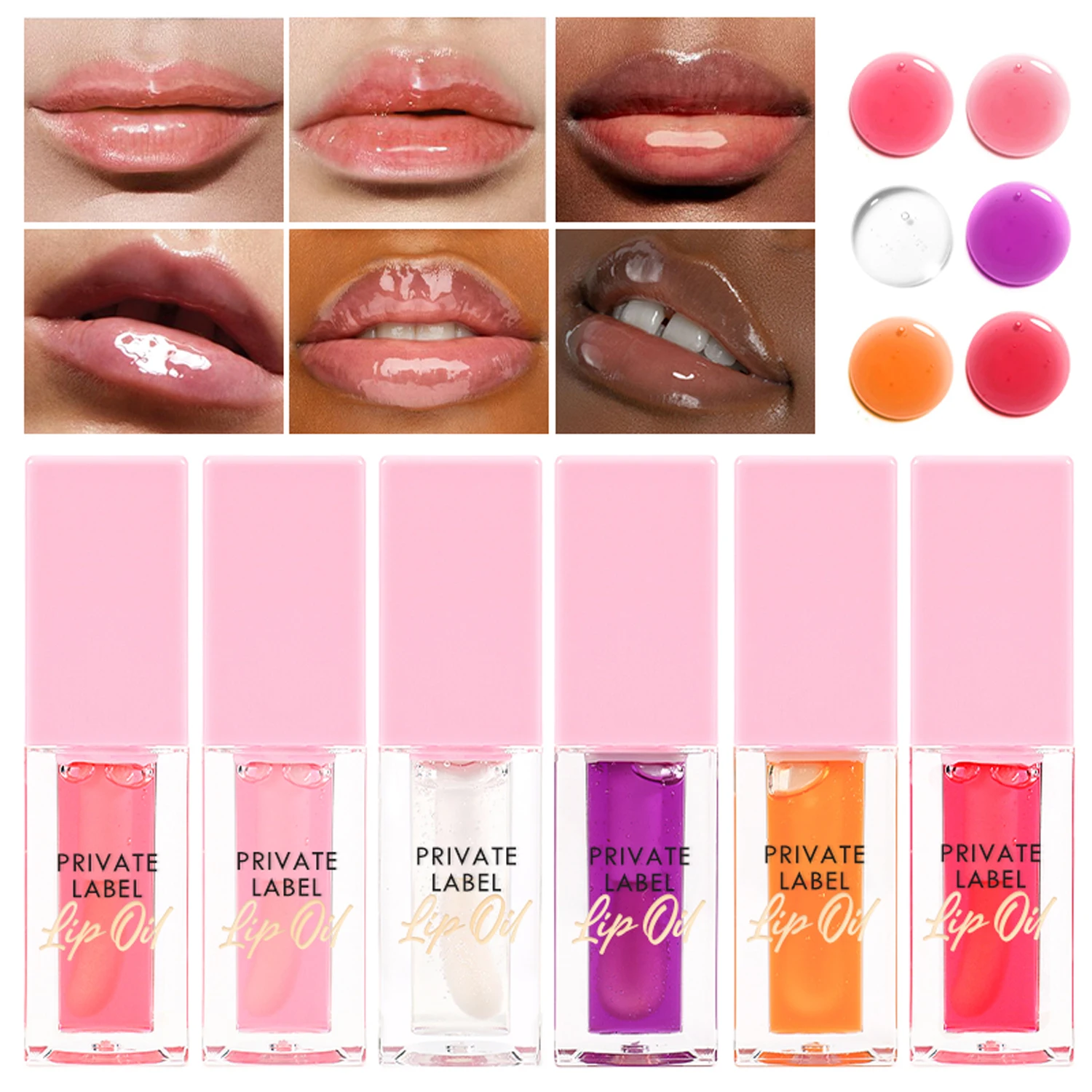 Hydrating Lip Glow Oil Moisturizing Lip Glow Oil Lip Plumper Gloss Transparent Lip Gloss Plumping Lip Oil Lip Balm Lip Care