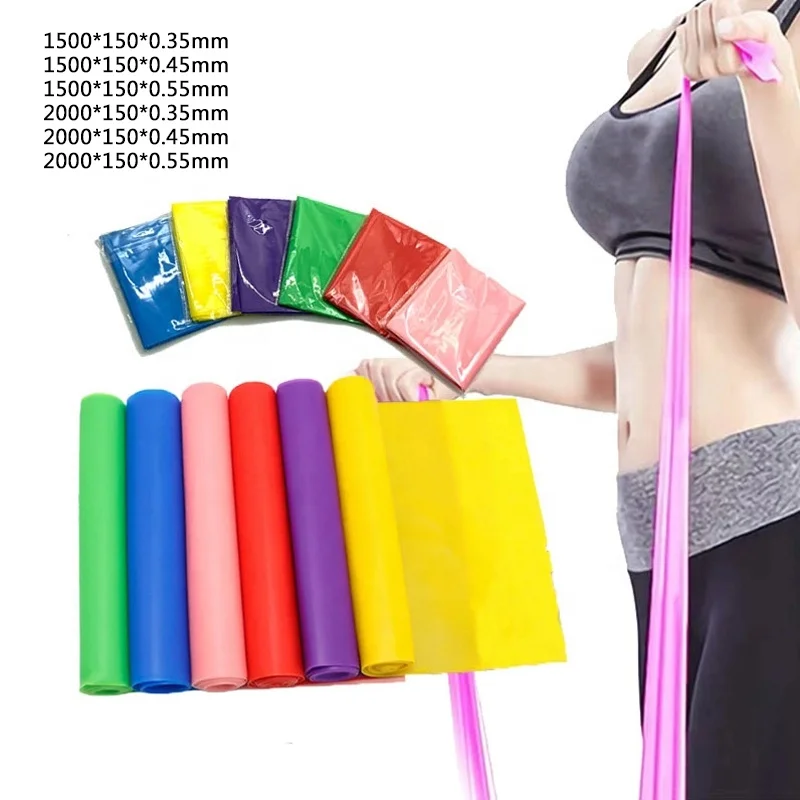 

Non Deformation Stretching 5m Gymnastics Yoga Resistance Belt Training Stretch Elastic Fitness Resistance Band yoga belt, 6 colors