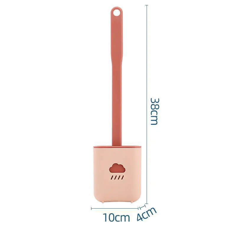 

silicone rubber toilet brush silicone two, Gray, pink, green