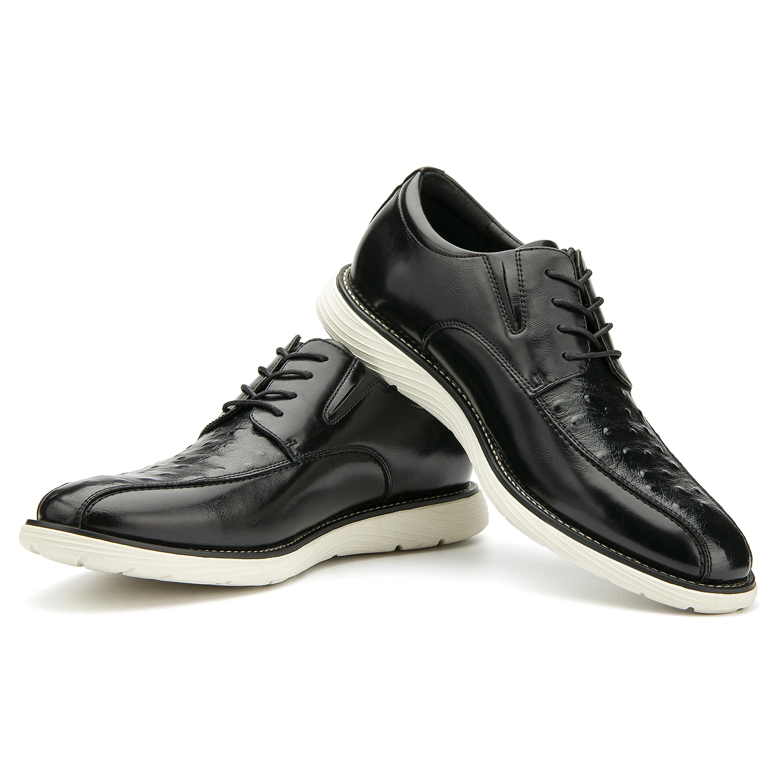 

Men Official Casual Leather Shoes Leather Italian Black Dress Lace-up Shoes