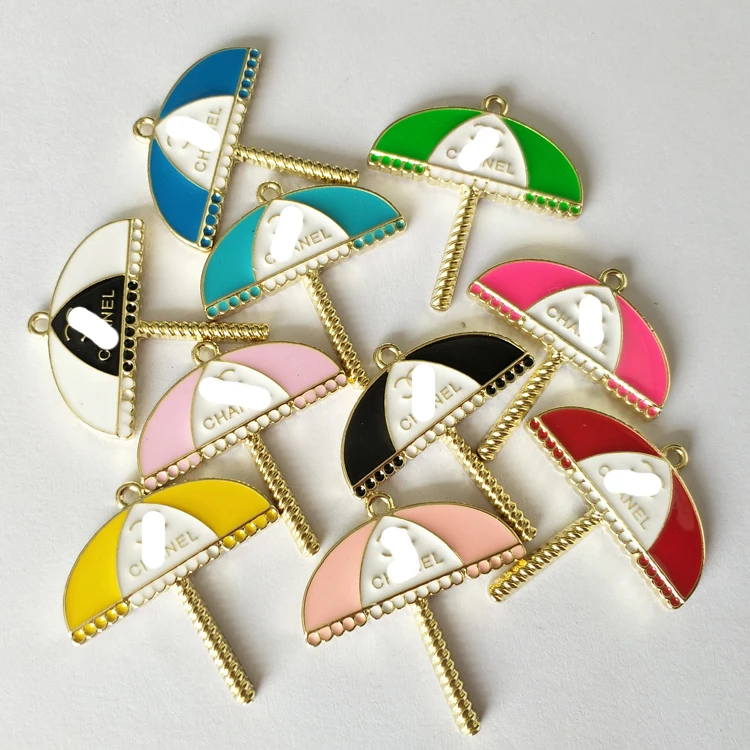 

Custom Cute Gold Pendant Charms Necklace Logo Jewelry Making