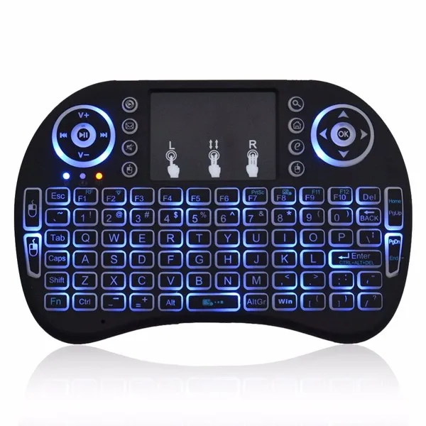 

for Ergonomic Surface Pocket Android Smart Tv Laptop Electronic Mechanical Gaming Led Backlit Usb Mini Wireless Keyboard