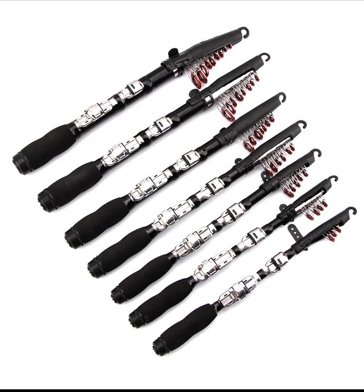 

1.0M -2.3M Portable Telescopic Fish Rod FRP Carbon Fiber Sea Fishing rod Spinning Fishing Rod