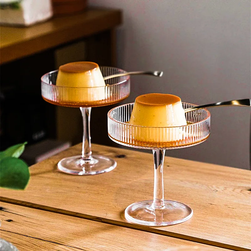 

Ins Hot Selling Factory Direct String Crystal Yogurt Mousse Ice Cream Dessert Glass