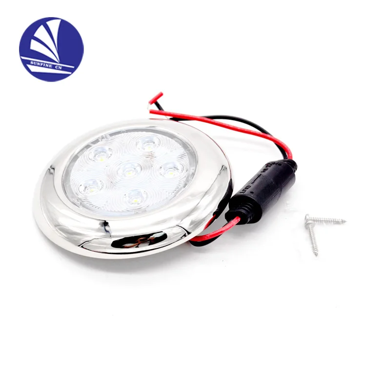 Marine waterproof stainless steel 304 housing 4'' LED Puck light for boat ship yachts