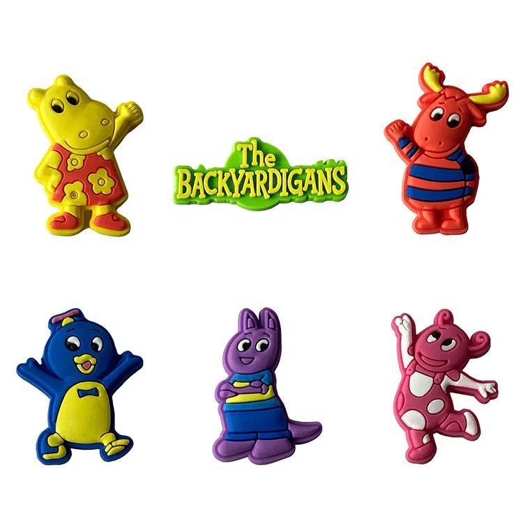 

instock The backyardigans wholesale Charms For Croc charms Decorations Rubber sports team Buckles For Clog accessories
