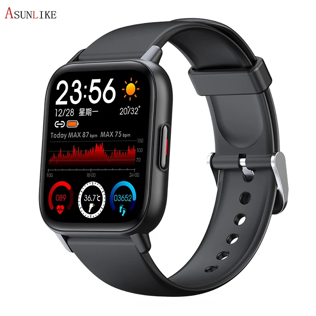 

2022 new arrival cheap Temperature watch 1.7-inch large screen full touch heart rate monitoring health smart watch