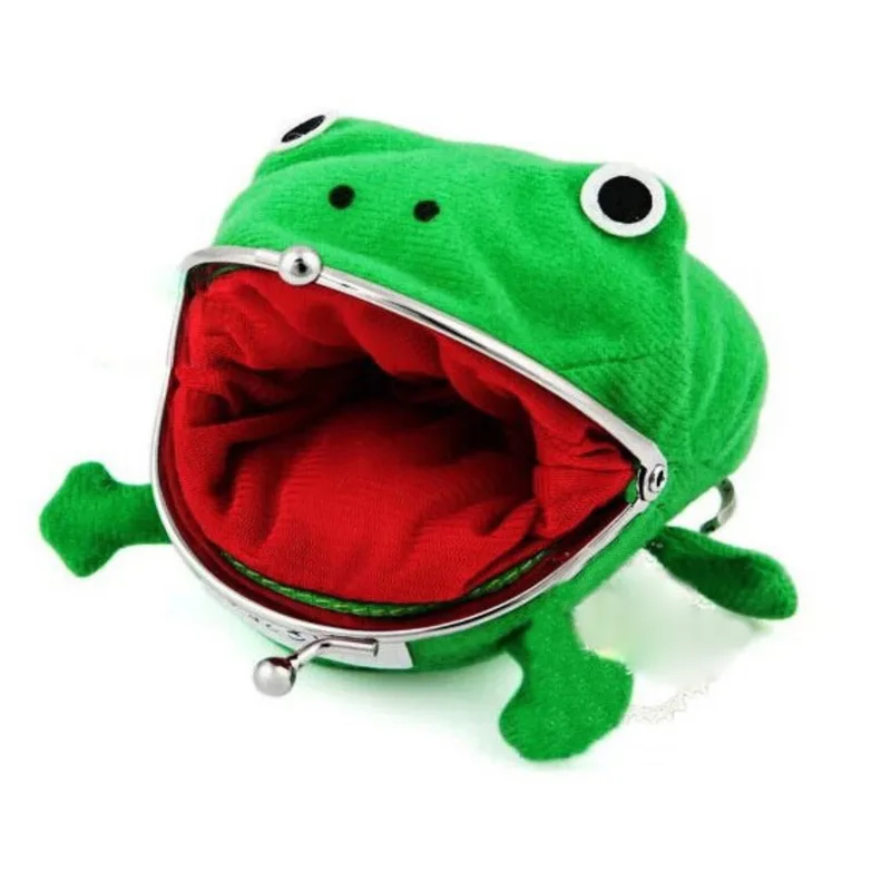 

Animal shape plush cartoon belt buckle coin purse green frog naruto anime coin purse anime wallet frog coin purse