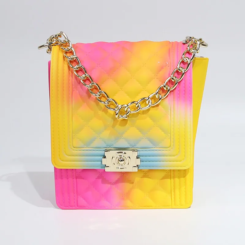 

women handbags 2020 jelly shoulder colorful purse handbags for women