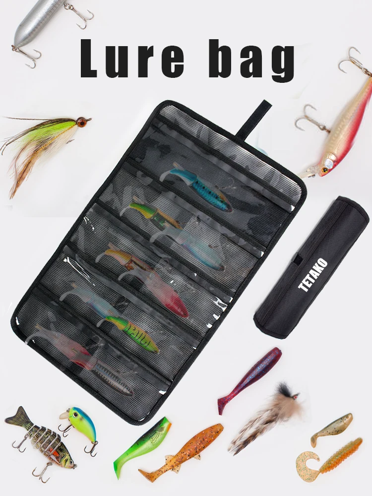 Waterproof Rollable Clear Plastic Pvc Mesh Fishing_lure_bags Fish