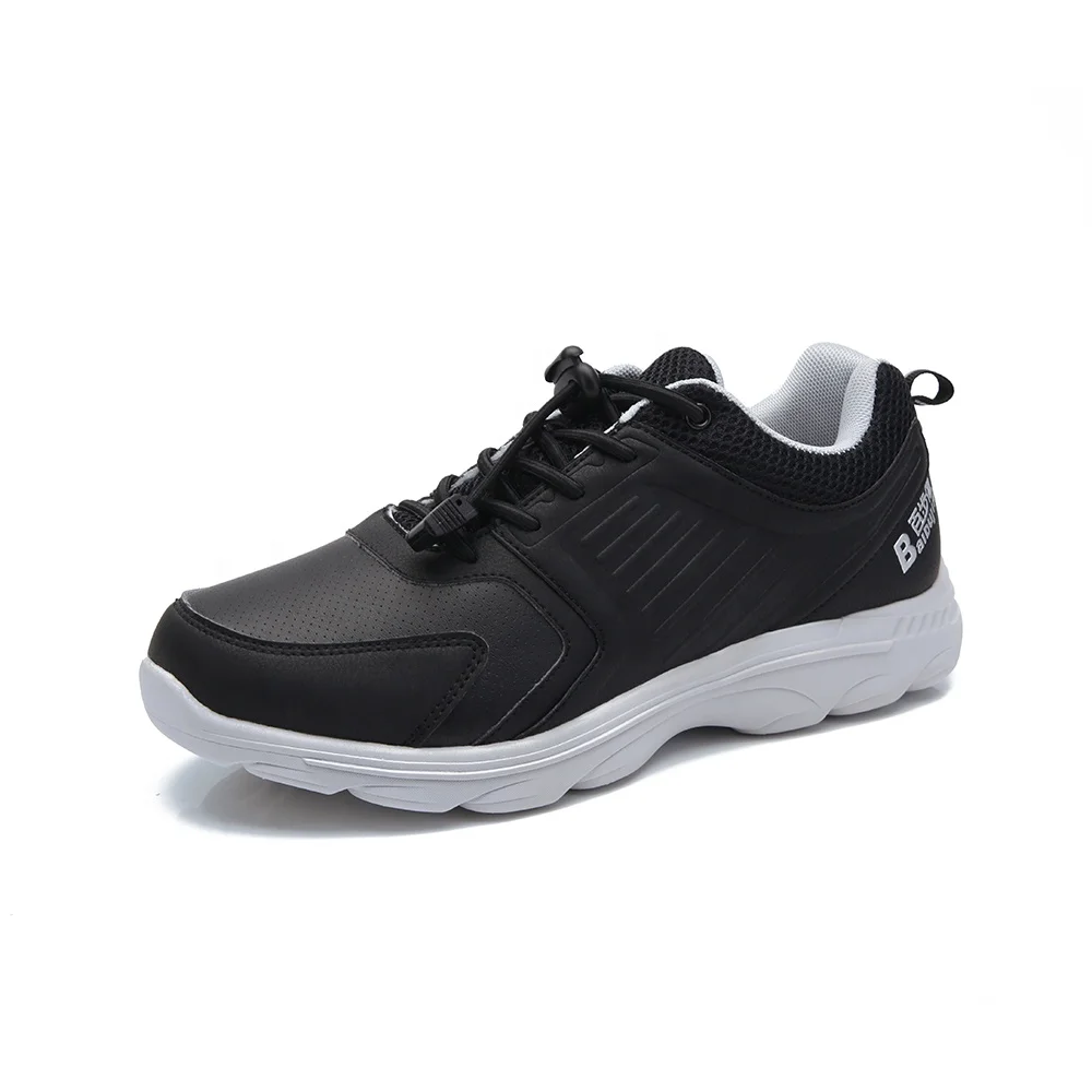 

High Resilience Custom Leather Elderly Men and Women Sneakers Running Shoes Support OEM ODM