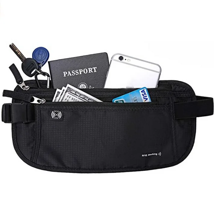 

Designers Anti-Theft RFID Waist Bag Fanny Pack Light Weight Hip Bum Bag Waterproof Waist Belt Bag For Travel, Customized color