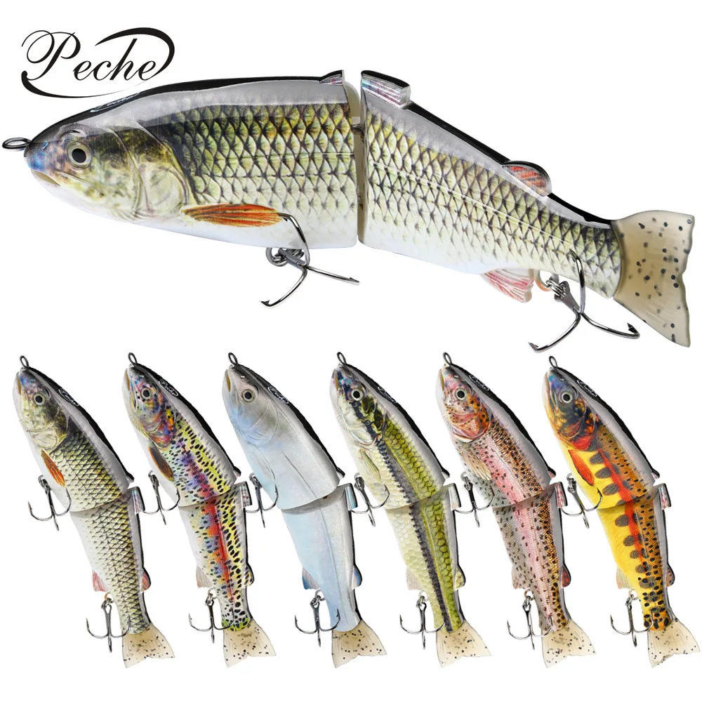

Leurre Peche Multi Jointed Fishing Lure 18.6cm/65g Swimming Bait Dropshipping 3D Eye Lifelike Bait With Fishhook Trolling Lure, 6 colors