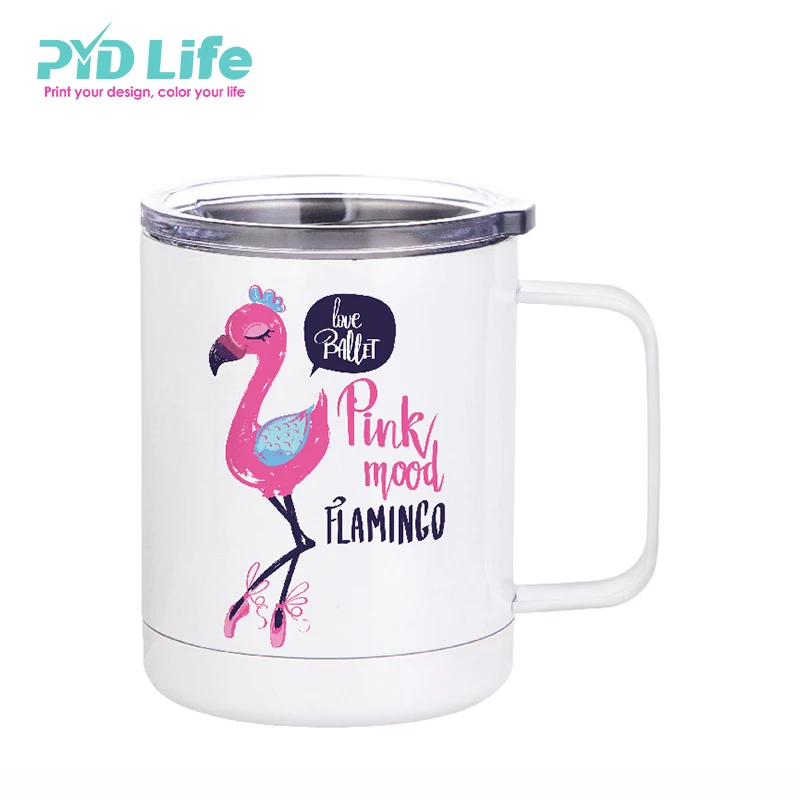 

PYD Life RTS 10 OZ Thermal Double Wall Vacuum Coffee Mug Camping Travel Mug Sublimation Stainless Steel Mugs With Lid, Colored