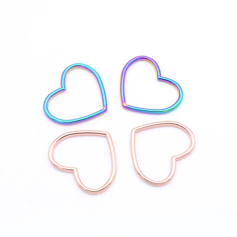 

Handbag Belt Accessories, Rainbow Heart shape Ring For Belt Strap Collar