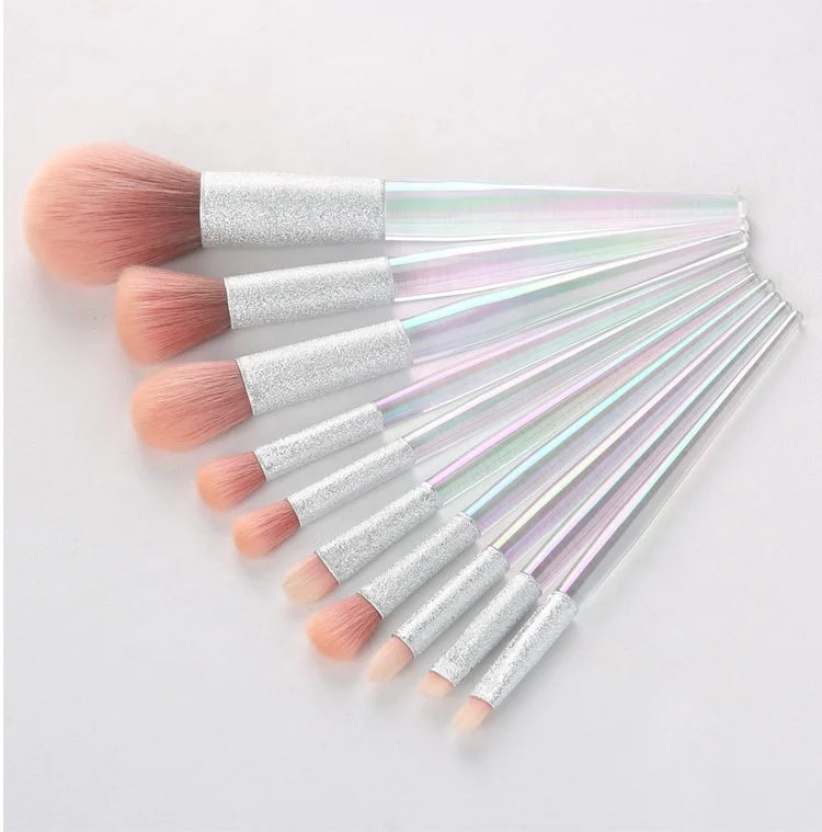 
2020 Trending Pink Makeup Brushes Glitter Private Label Glitter makeup brush 