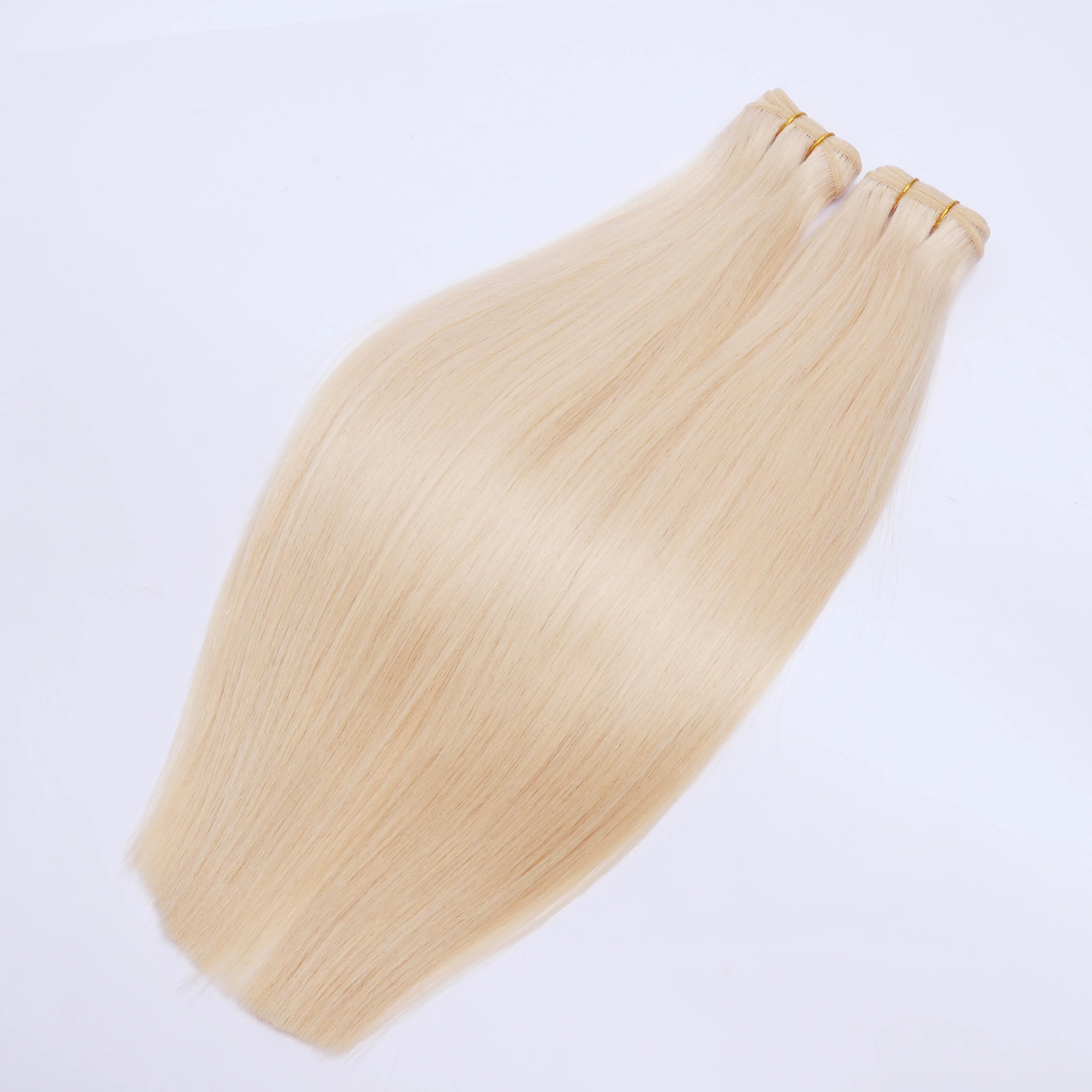 

Hair Supplier Wholesale Alibaba 100% Remy Straight Hair Machine Weft 30 Inch 613 Human Hair Weft