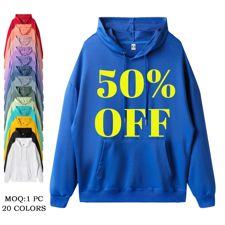 

Bulk 260G Cotton Hoodie Oversize Blank Sweatshirts Fashionable Comfy Unisex Custom Logo Men'S Hoodies
