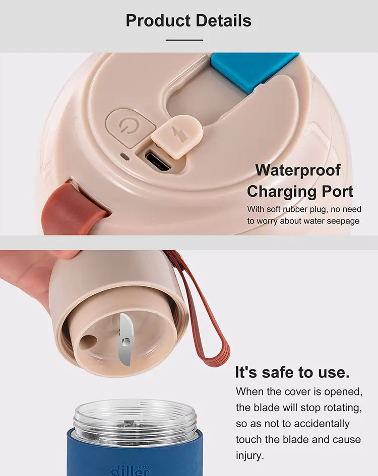 Pompa D'acqua Elettrica Ricaricabile USB - BPA Free, 3 Livelli Portata, Per Bidoni, Camping, Casa