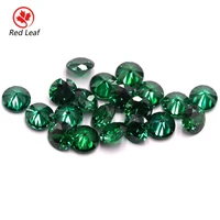 

Loose emerald 6.0mm round brilliant cut synthetic zircon stone