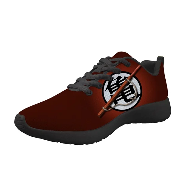 

Leisure Men's Sneakers Fashion Anime Dragon Ball Z Print Lightweight Flats for Teenager Boys Lace-up Mesh Footwear, Customerized