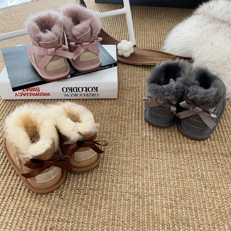 

Cheap Winter New Style Children Shoes Best Quality Kids Shoes Fur Kids Snow Boots