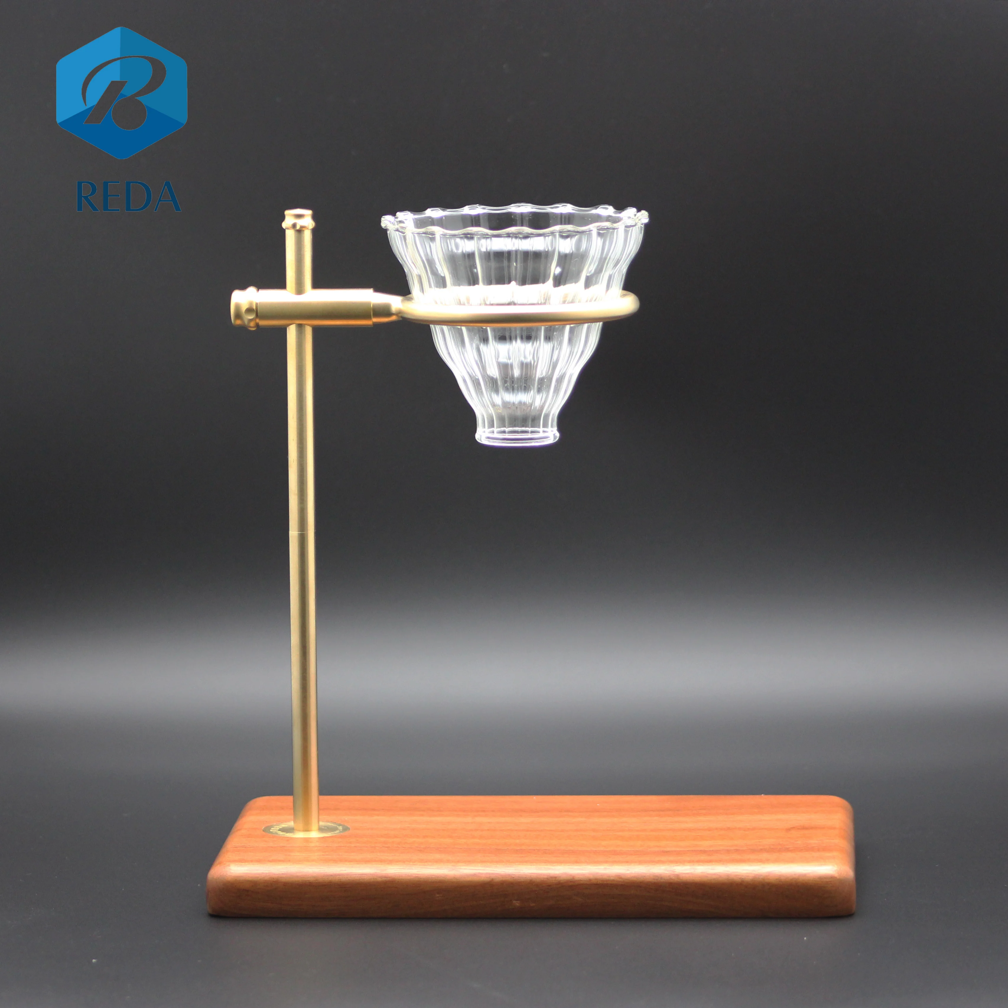 

2020 Hot selling Pour over coffee maker coffee filter V60 glass dripper, Clear