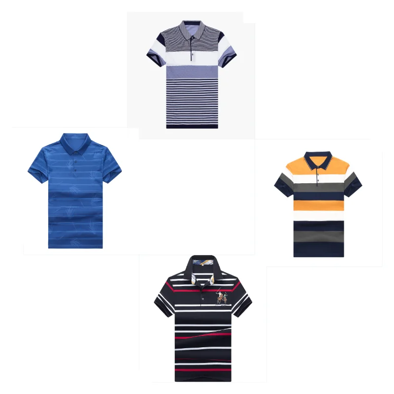 

Middle-aged and elderly men's T-shirt wholesale POLO shirt summer clothing men's lapel T-shirt
