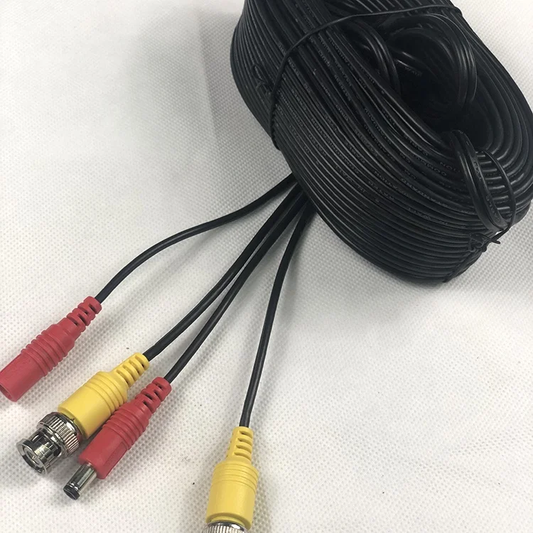 
Security CCTV Cable BNC Video CCTV Camera Power Cable 26AWG For Surveillance Camera in stock 