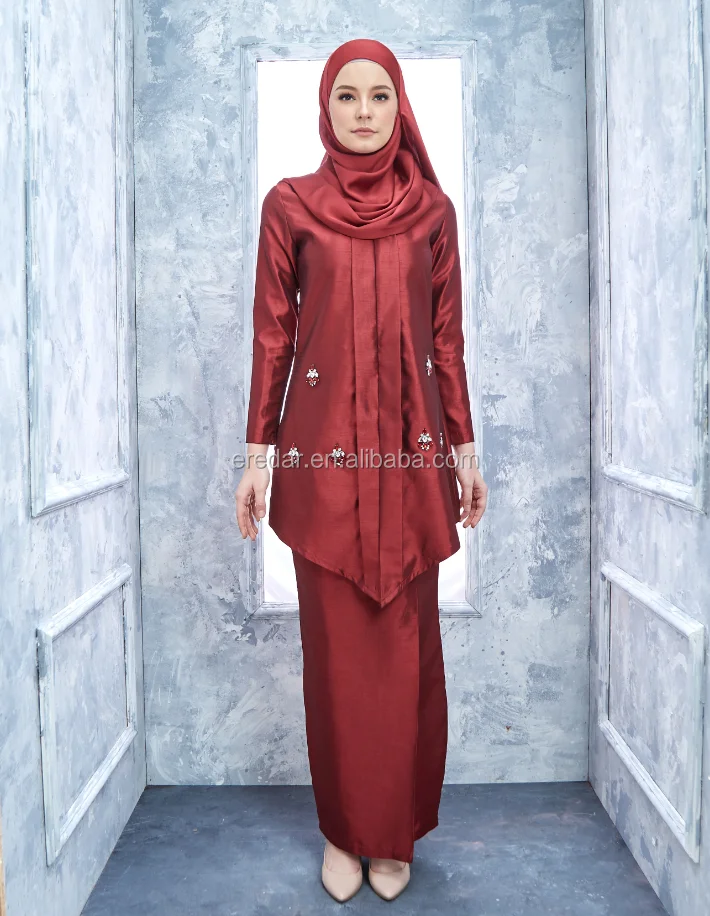 High Quality Fashion Design Plus Size Muslim Clothing Lady Embellishment Flower 3d Satin Baju Kurung Malaysia Buy Satin Baju Kurung Modern Fashion Baju Kurung Malaysia 3d Modern Baju Kurung Product On Alibaba Com