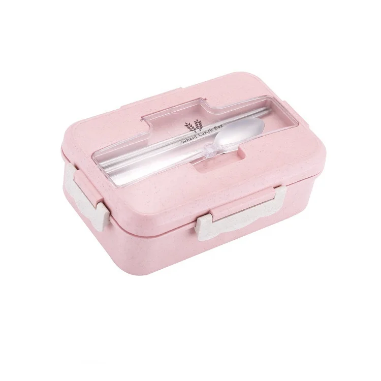 

Wholesale environmental protection wheat straw lunch box microwave plastic lunch box