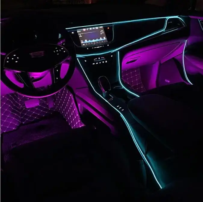 5メートルの車のインテリアアクセサリー雰囲気ランプel冷光ラインとusb Diy Decorative Dashボードconsole Auto Led Ambient Light Buy 雰囲気ランプ 車の Diy 装飾 自動 Led 周囲光 Product On Alibaba Com