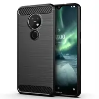 

Carbon Fiber Shockproof Soft TPU Back Cover mobile Phone Case For nokia 7.2