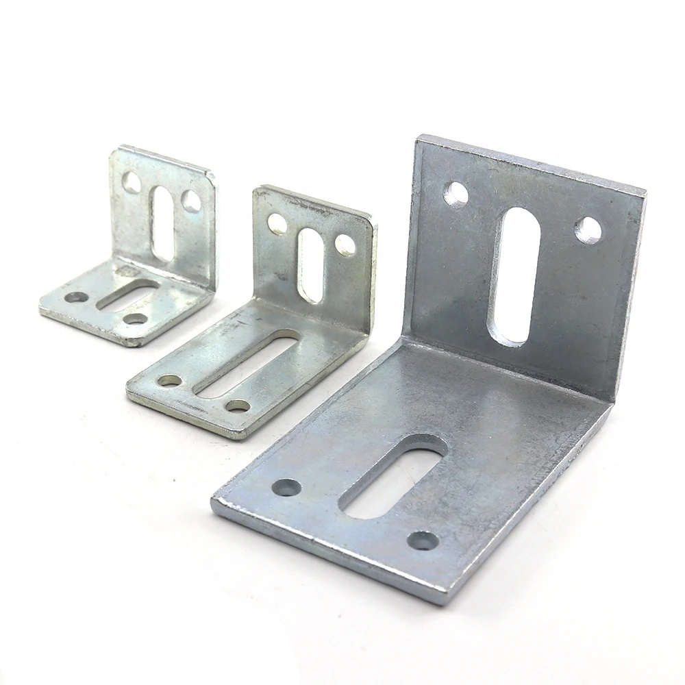 90 Degree Right Corner Small Slotted Metal Steel Angle Iron Bracket ...