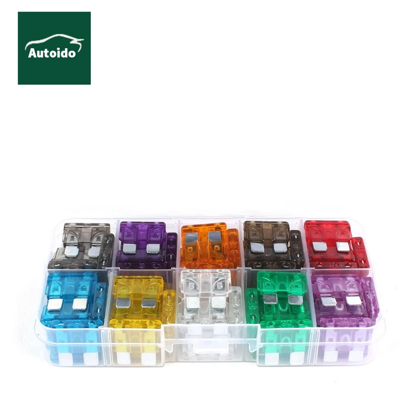 220 Pcs Car Fuses Assortment Kit,Blade Auto Fuses And Mini Flat