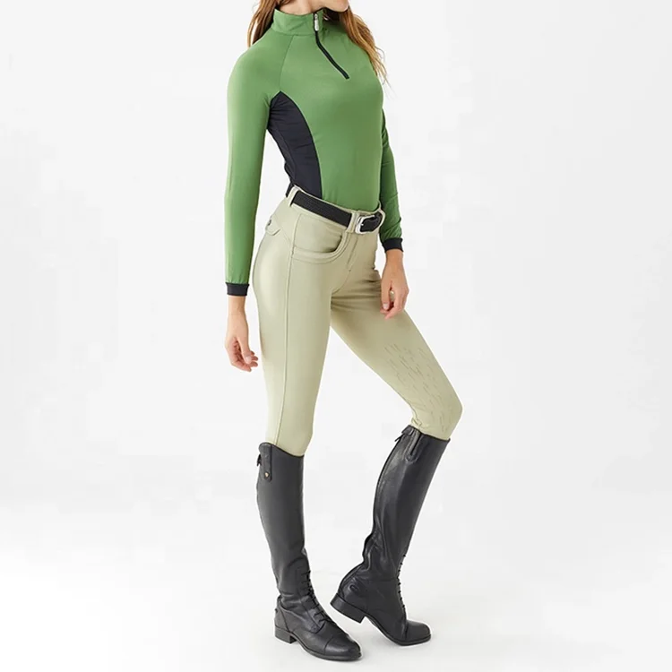 Equestrian Wear Ladies Polo Formal Base Layer Quality Long Sleeves