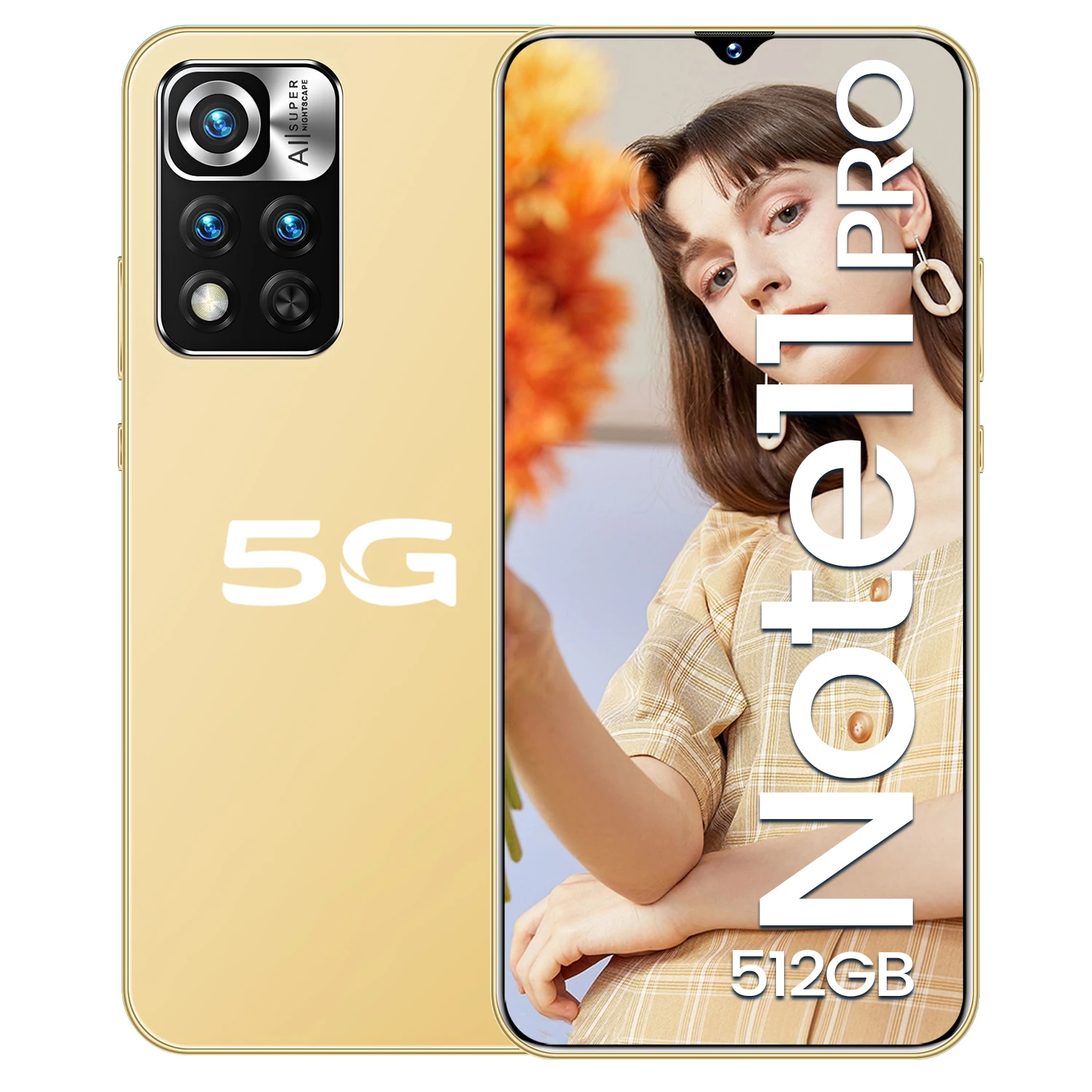 

Hot Selling NOTE 11 PRO 12GB+512GB 6.7 Inch full Display Android 10.0 Mobile Cell Smart phone, Colors