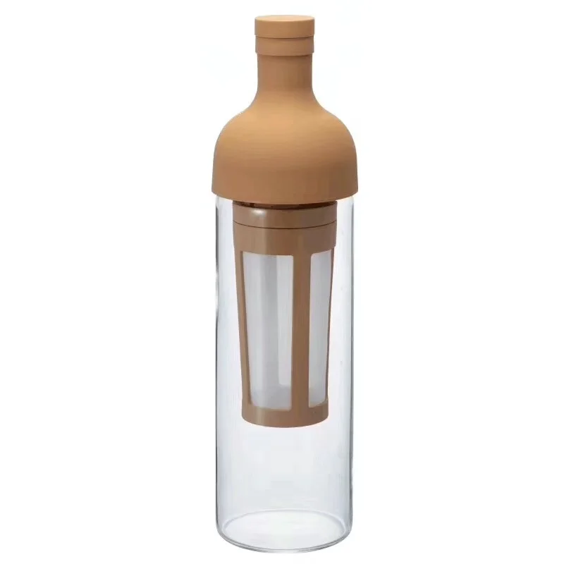 

BPA free brewing filter core glass cold brew coffee maker, filter coffee maker, glass coffee bottle, Customized color