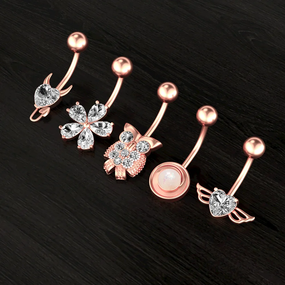 

Stainless Steel Belly Button Ring Body Piercing Jewelry Fashion Design Woman Belly Ring