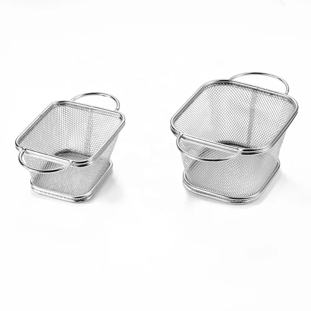 

Kitchen Accessories Tools Stainless Steel 304 Wire Mesh Fry Baskets