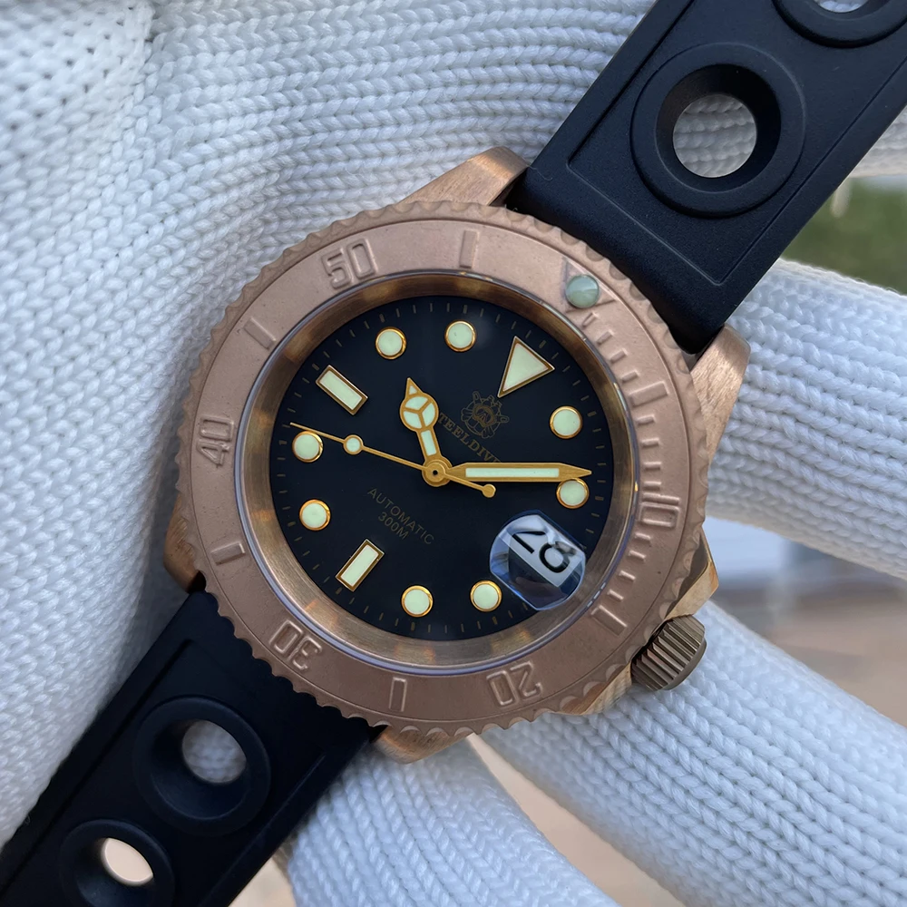 

New Arrival! SD1953S OEM 20ATM With Date Brushed Bronze Diving Watch For Men