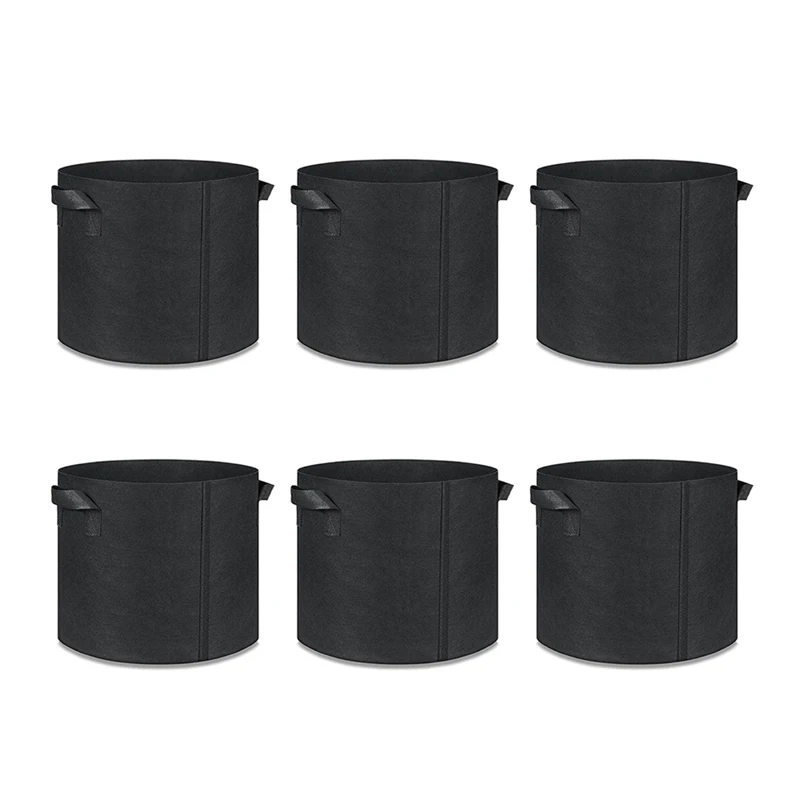 

Factory price garden planting black 7 gallon grow bags felt grow bags plant grow bags with handles