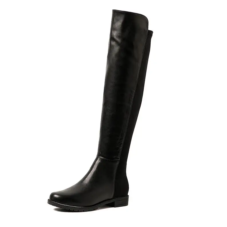 

2020 new fashion thigh high boots women solid colors autumn winter Elastic socks boots sexy fashion casual shoes female