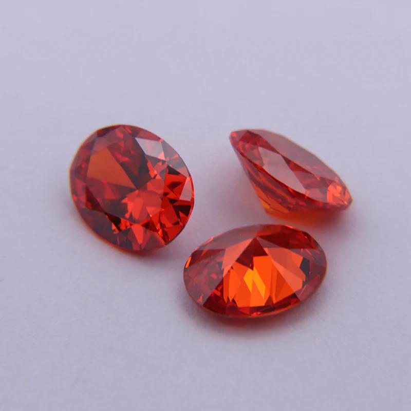 

Oval Cubic Zirconia M-Orange Brilliant Competitive Price Wholesale Stones