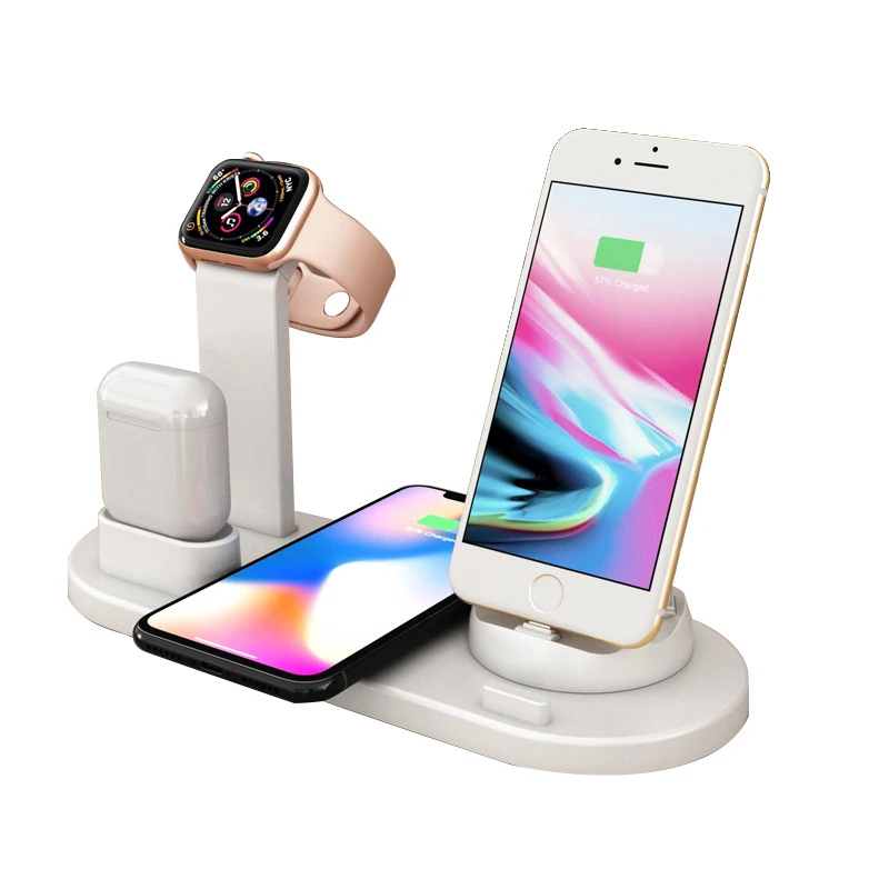 

Innovative trending products 2021 10W Fast Wireless Charger Fast Qi Induction Charger Charging Station for headphones, White,black,pink