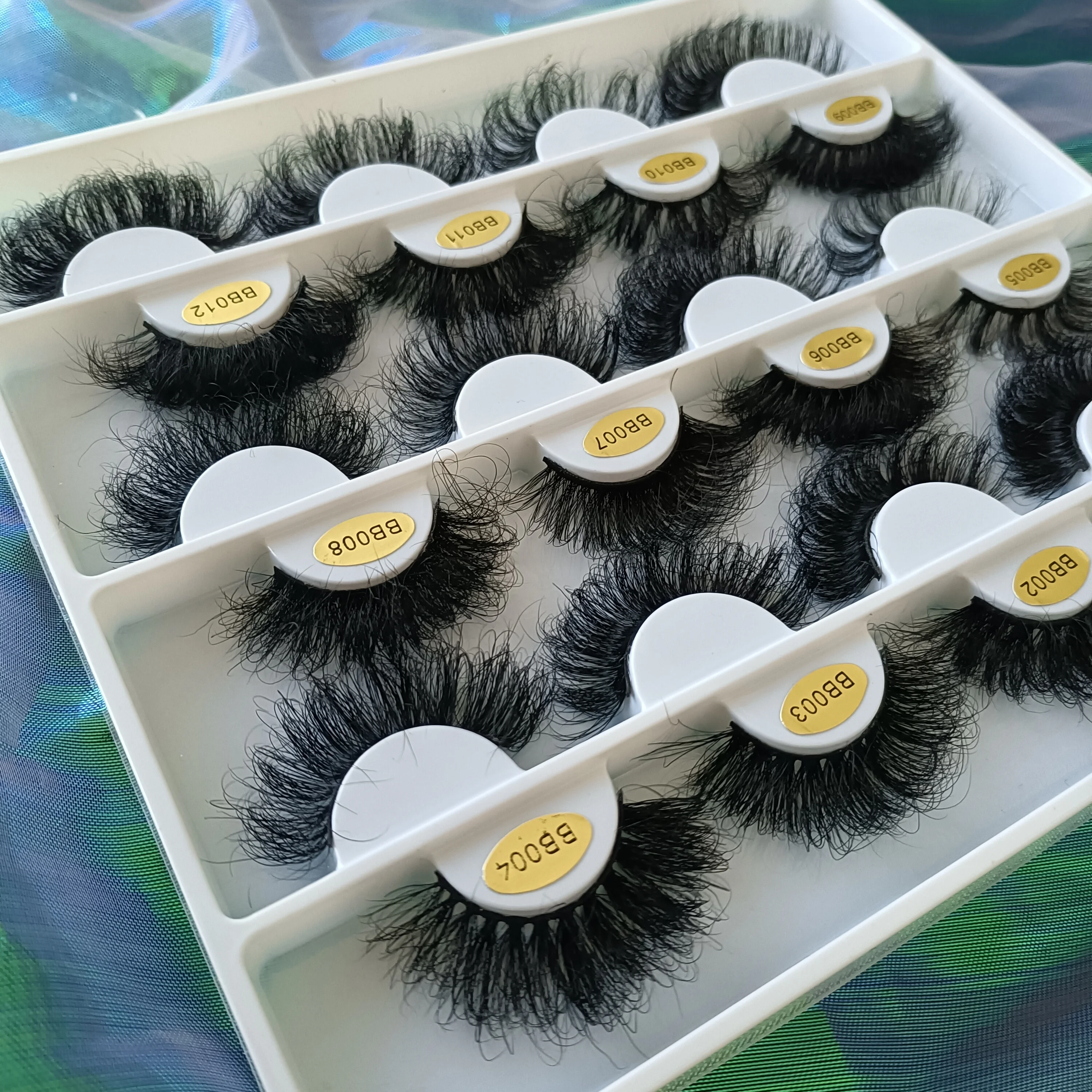 

Free sample new design wholesale custom packaging 25mm mink eyelashes vendor full strip lashes lasheswholesale vendor, Natural color