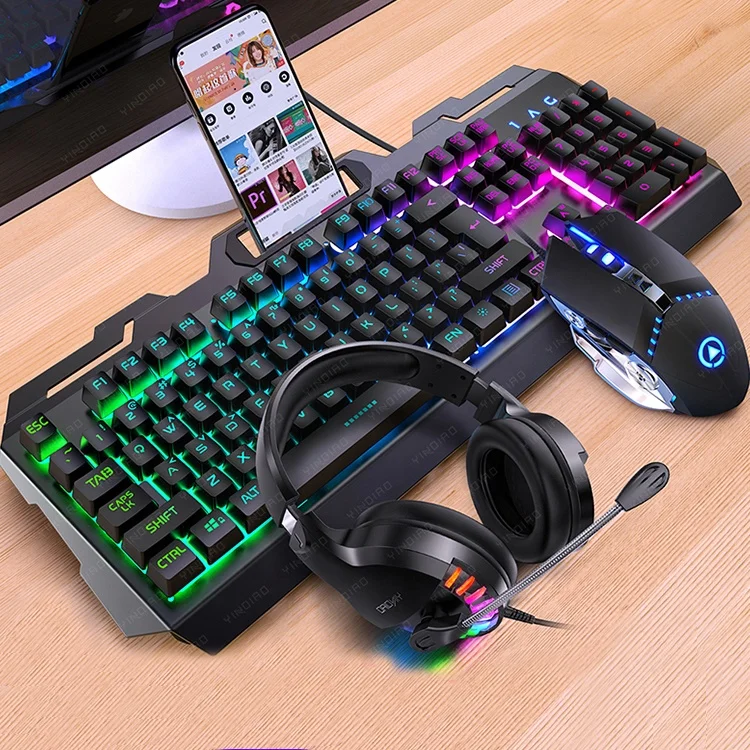 

V2 Standard Wired PC Combo Headphones Keyboard Mouse Gaming