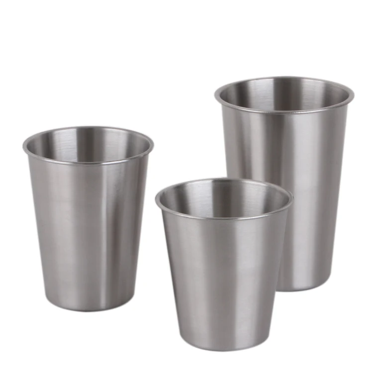 Stainless steel cup SUS304 single wall beer cup 500ml cup